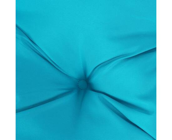 Pernă de paleți, turcoaz, 120x80x12 cm, material textil, 7 image