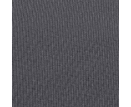 Pernă rotundă antracit Ø 100 x11 cm, țesătură oxford, 6 image