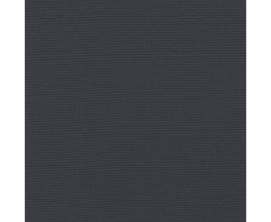 Pernă rotundă negru, Ø 60 x11 cm, țesătură oxford, 6 image