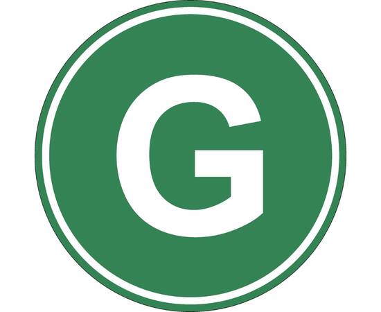 Eticheta, Autocolant Litera G, Autocolant Camion Litera G, Diamentru 22 cm, 2 image