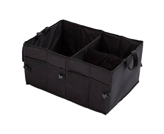 Organizator portbagaj auto cu 9 buzunare, 55 x 38 x 26cm, culoare neagra, 5 image