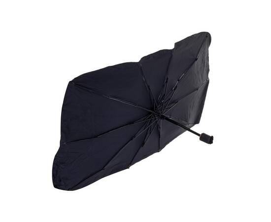 Parasolar Auto tip umbrela pentru parbriz, dimensiune 78 x 130 cm, culoare neagra, 6 image
