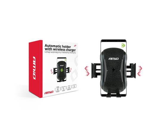 Suport auto inteligent pentru telefon cu incarcare wireless PHW-02, 3 image