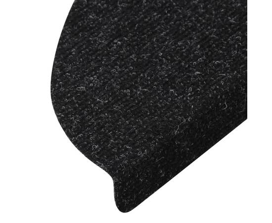 Covorașe de scări autoadezive, 10 buc., negru, 56x20 cm, 7 image