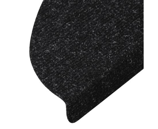 Covorașe de scări autoadezive, 10 buc., negru, 65x26 cm, 7 image