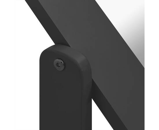 Oglindă independentă, negru, 45,5x47,5x160 cm, lemn compozit, 5 image