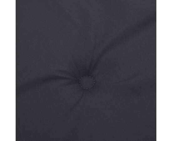 Perne de scaun cu spătar înalt, 2 buc, negru, țesătură oxford, 7 image