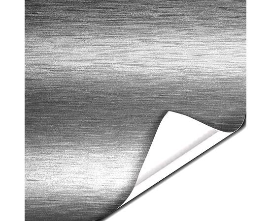 Folie colantare auto Aluminiu Polisat Argintiu (1m x 1,52m), 2 image
