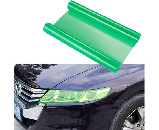 Folie protectie faruri / stopuri auto - Verde (pret/m liniar), 2 image