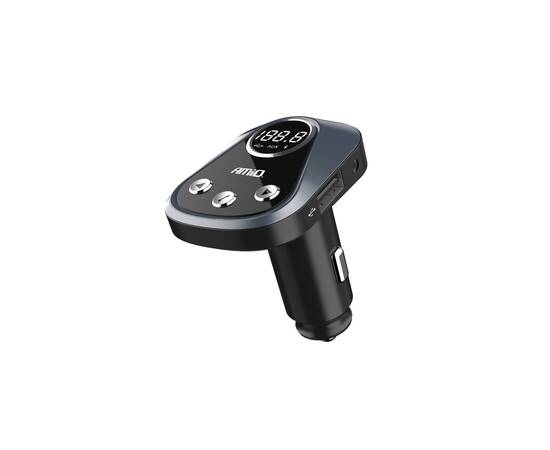 Modulator FM Bluetooth, USB 2.4A, AUX IN cu aplicatie pentru localizare vehicul, 2 image