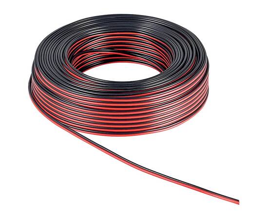 Rola cablu pentru boxe, 2 x 0.5 mm, lungime 10m, culoare rosu/negru