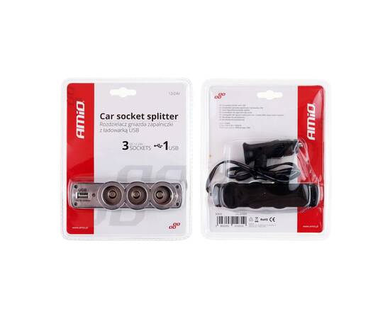 Splitter bricheta auto SOC4 3+1 USB, 3 image