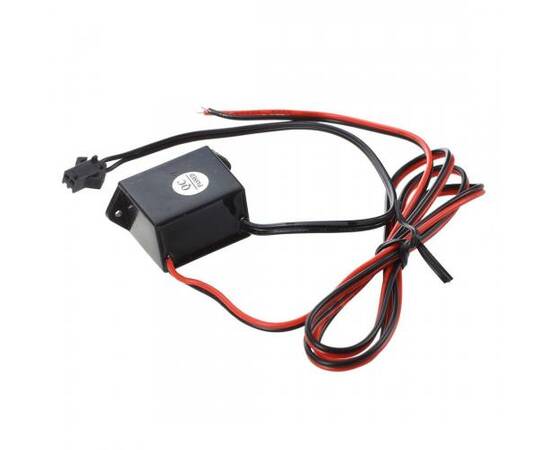 Fir Neon Auto "EL Wire" culoare Rosie, lungime 1M, alimentare 12V, droser inclus, 5 image