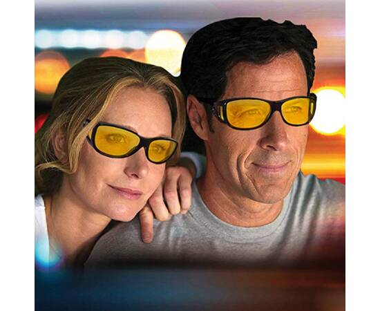 Set 2 perechi ochelari de condus pe timp de zi, noapte sau ceata HD VISION, 10 image