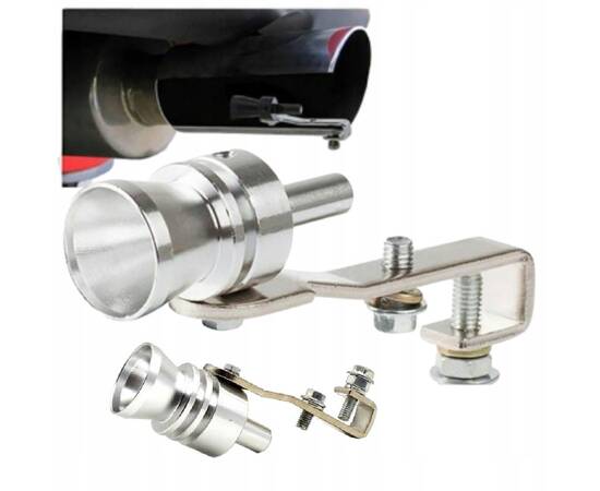 Fluier din aluminiu pentru toba marime L, compatibil cu motoare intre 2000 - 2400 cc, 5 image