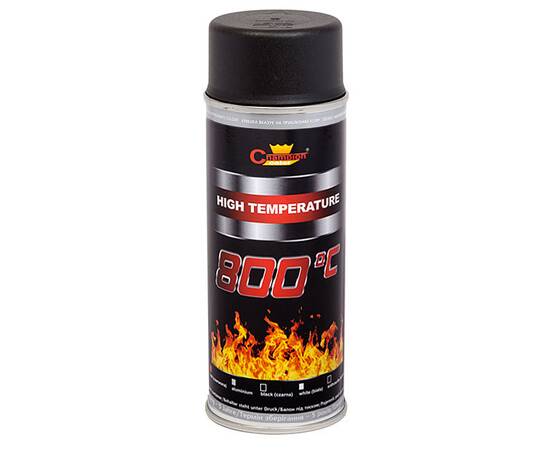 Spray Vopsea Rezistenta Termic pentru Etrieri, culoare Negru, 400ml, Champion Color, 800 °C, 3 image