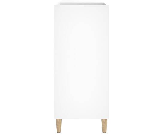 Dulap pentru discuri, alb, 84,5x38x89 cm, lemn compozit, 6 image