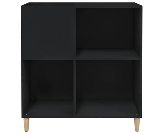 Dulap pentru discuri negru 84,5x38x89 cm lemn compozit, 5 image