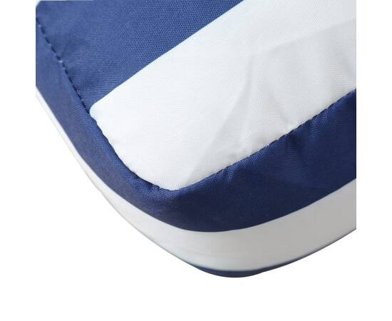 Perne paleți, 3 buc, dungi albastre și albe, țesătură oxford, 8 image