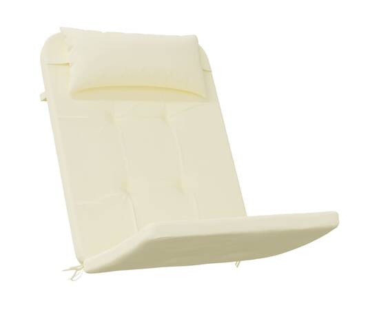 Perne pentru scaun adirondack, 2 buc, crem, textil oxford, 3 image