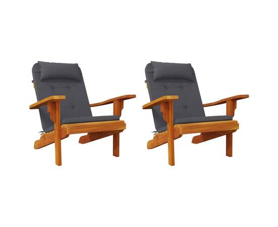 Perne scaun adirondack, 2 buc, antracit, țesătură oxford, 4 image