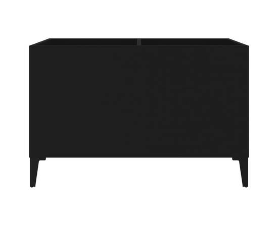 Dulap pentru discuri, negru, 74,5x38x48 cm, lemn prelucrat, 5 image