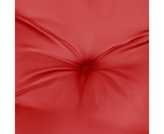Pernă rotundă roșu, Ø 60 x11 cm, țesătură oxford, 5 image