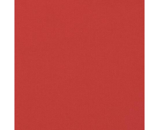 Pernă rotundă roșu, Ø 60 x11 cm, țesătură oxford, 6 image