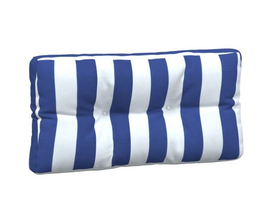 Perne de paleți, 3 buc., dungi albastre și albe  textil, 6 image