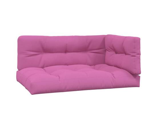 Perne de paleți, 3 buc., roz  material textil, 2 image