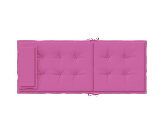 Perne de scaun cu spătar înalt, 6 buc, roz, țesătură oxford, 6 image