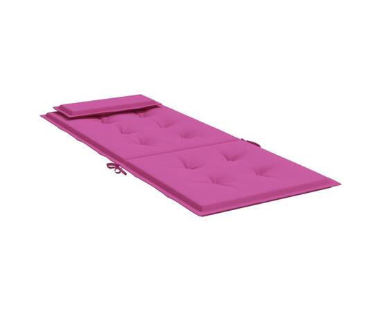 Perne de scaun cu spătar înalt, 6 buc, roz, țesătură oxford, 5 image