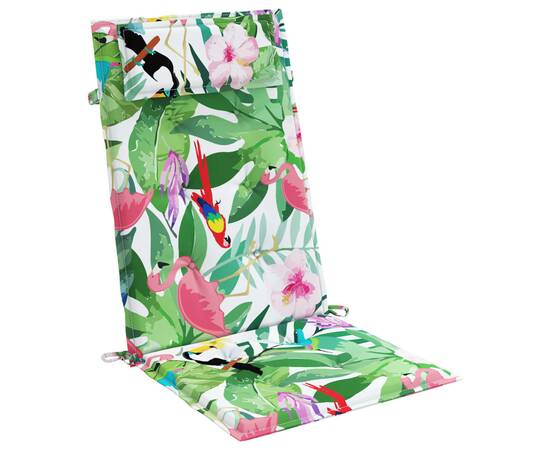 Perne de scaun spătar înalt, 4 buc., multicolor, textil oxford, 3 image