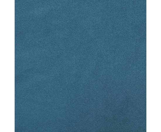 Șezlong, albastru, catifea, 7 image