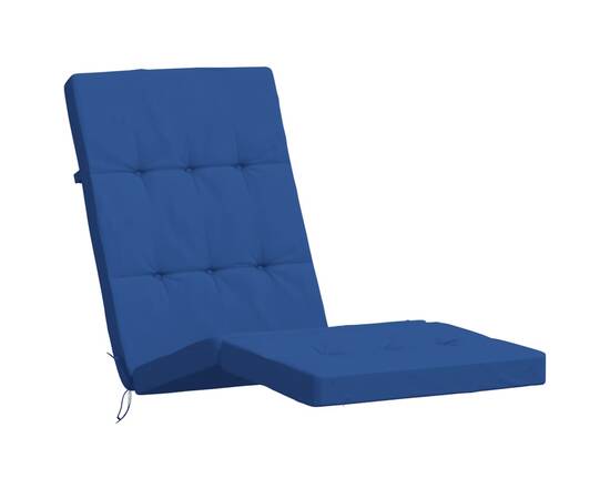 Perne de scaun pentru terasă, 2 buc, albastru, țesătură oxford, 4 image
