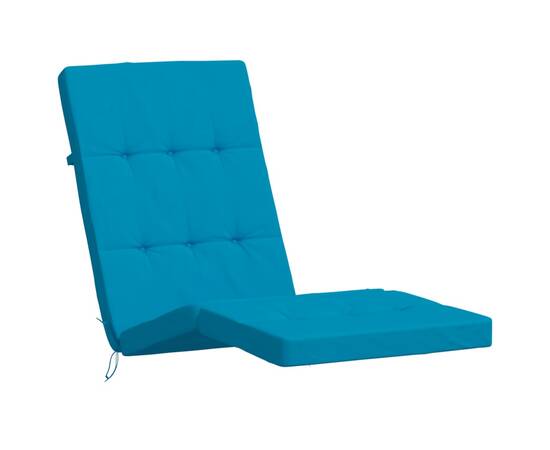 Perne de scaun pentru terasă, 2 buc, bleu, țesătură oxford, 4 image