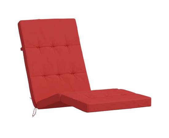 Perne scaun de terasă, 2 buc, roșu, țesătură oxford, 4 image