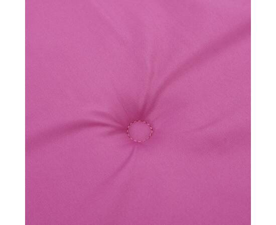 Perne scaun de terasă, 2 buc, roz, țesătură oxford, 9 image