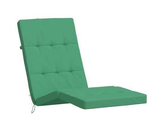 Perne scaun de terasă, 2 buc, verde, țesătură oxford, 4 image