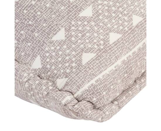 Canapea tip sac, maro deschis, material textil, petice, 5 image