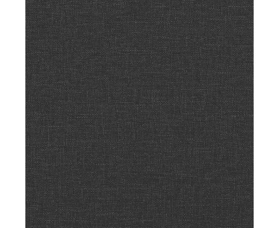 Canapea extensibilă în formă de l negru 275x140x70 cm textil, 10 image