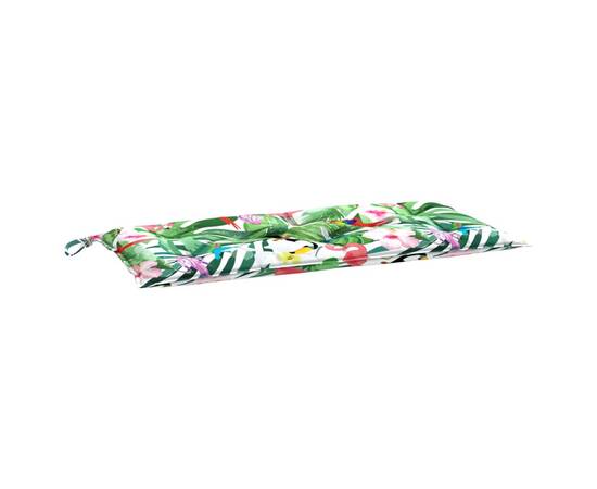 Pernă pentru bancă de grădină, multicolor,110x50x7 cm, textil, 4 image