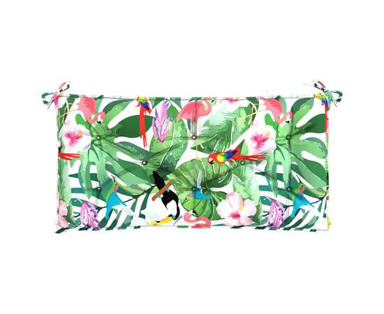 Pernă pentru bancă de grădină, multicolor,110x50x7 cm, textil, 2 image