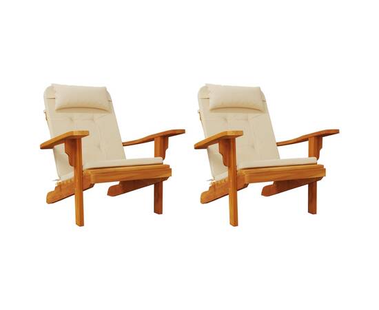 Perne pentru scaun adirondack, 2 buc, bej, textil oxford, 4 image