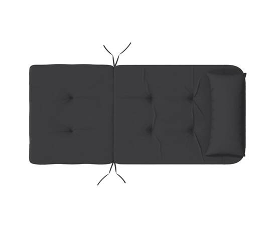 Perne pentru scaun adirondack, 2 buc, negru, textil oxford, 8 image