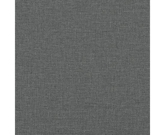 Șezlong, gri închis, material textil, 8 image