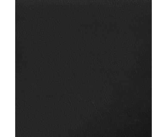 Șezlong, negru, material textil, 9 image
