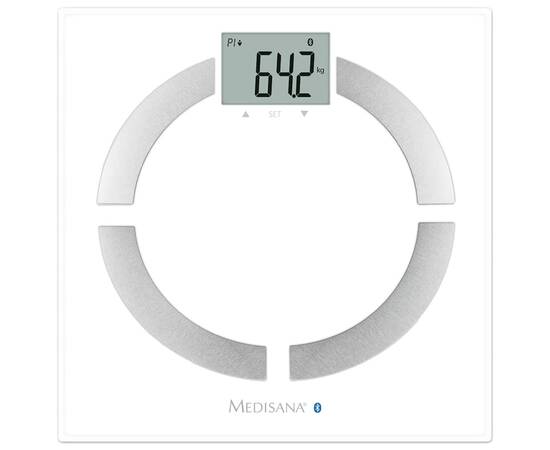 Medisana cântar de analiză corporală bs 444, 180 kg, alb, 40444, 2 image