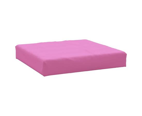 Pernă pentru paleți, roz, 60x60x10 cm, țesătură oxford, 2 image