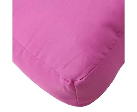 Pernă pentru paleți, roz, 60x60x10 cm, țesătură oxford, 5 image
